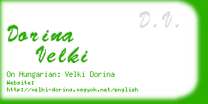 dorina velki business card